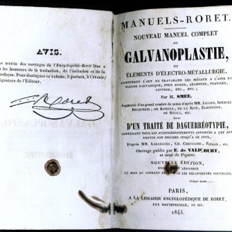 Manuel de Galvanoplastie