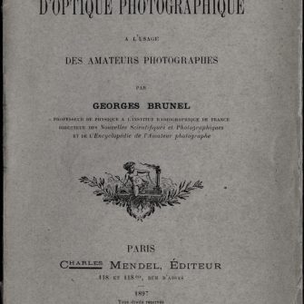 Traité élémentaire d’Optique Photographique