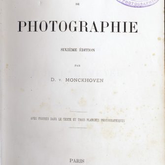 Monckhoven, Traité de photographie