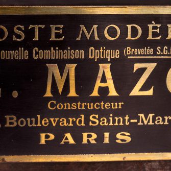 E. MAZO – Poste Modèle à Nouvelle Combinaison Optique