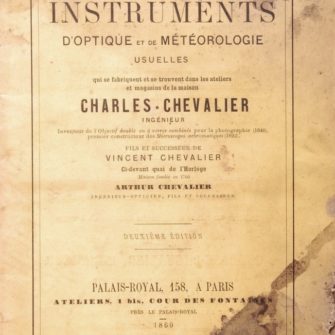 Catalogue d’Optique Charles Chevalier