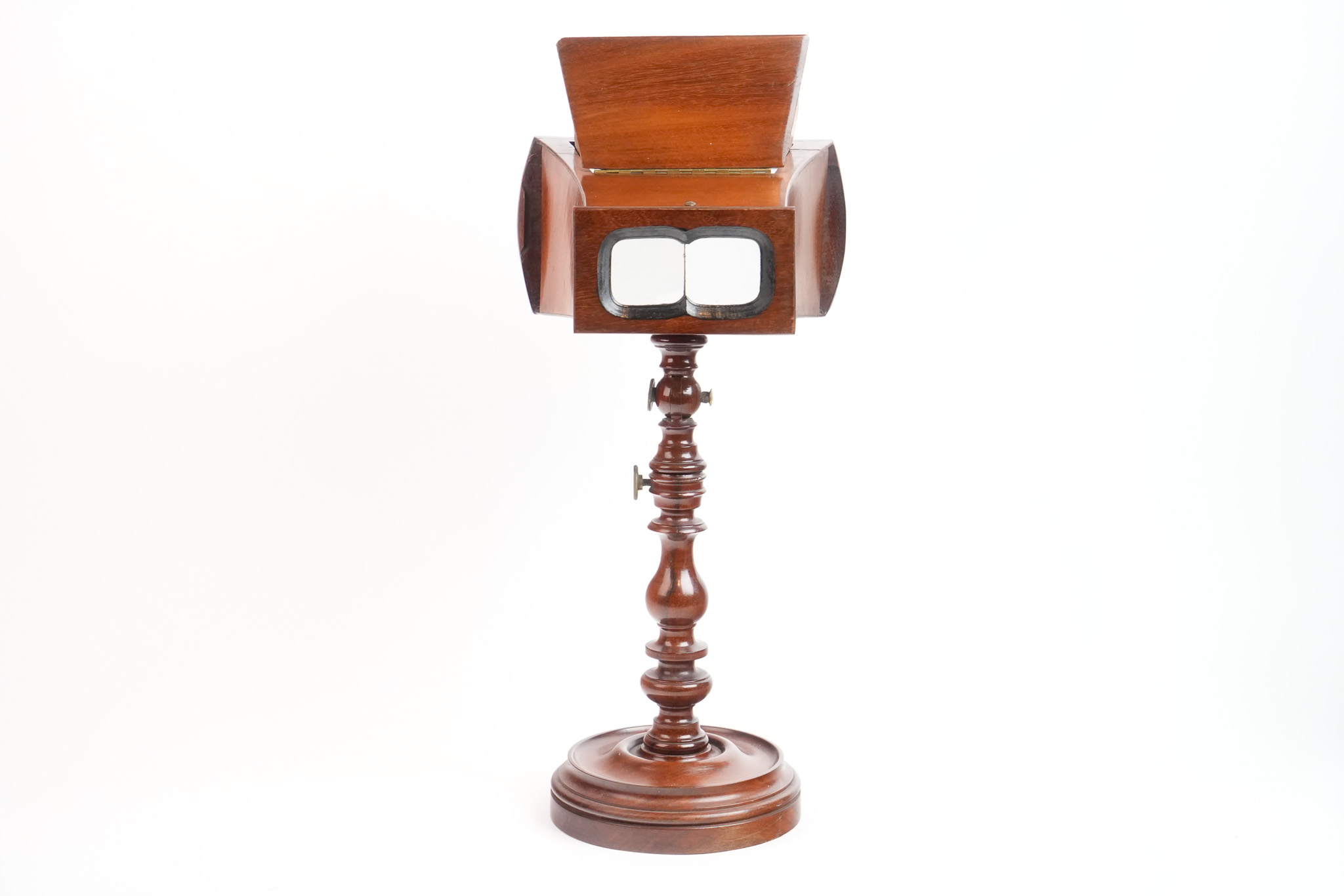 Stéréoscope type Brewster sur pied articulé.