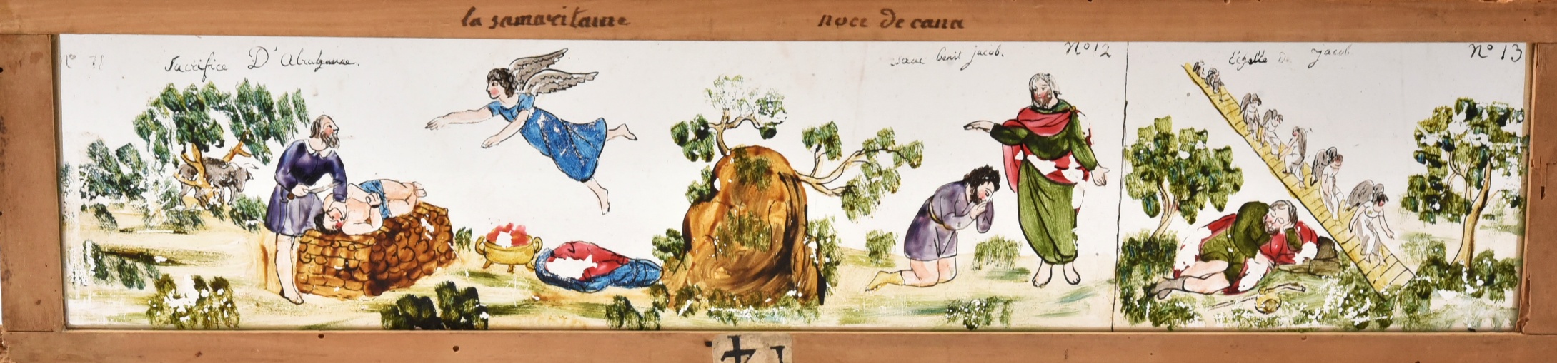 LE PETIT POUCET. CENDRILLON. 5 plaques de verre pour lanterne