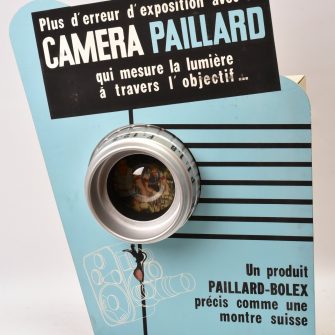 Présentoir automate publicitaire Camera Paillard-Bolex