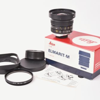 Leitz Wetzlar Lens, Elmarit-M. Black, 21 mm f/2.8 1983