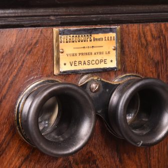 Stéréoscope de parquet Jules Richard format 45 x 107mm