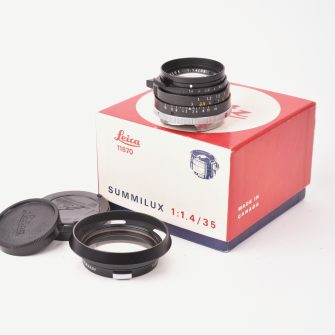 Leitz Wetzlar Lens, Summilux-M, Black, 35 mm f/1.4 1974