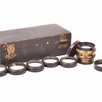 Lens kit “trousse optique”, for landscapes and portraits