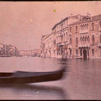Autochrome vue sur les canaux à Venise