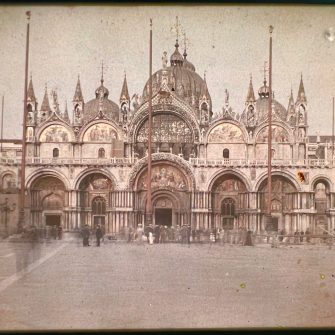 Autochrome de la Basilique Saint Marc à Venise