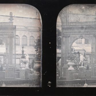 Daguerréotype stéréoscopique Exposition Universelle 1855 Palais industrie