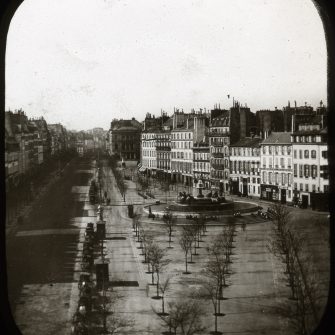 FERRIER Claude-Marie. Paris Vue de la place du Château-d’Eau (aujourd’hui place de la République)