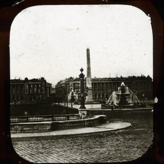 Claude Marie Ferrier. Vue stéréoscopique. Paris, Place de la Concorde vers 1855.