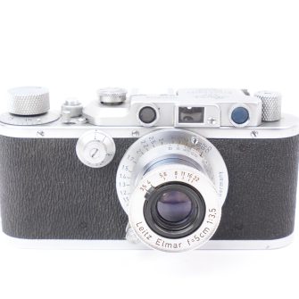 Leica IIIa model G “Monté en Sarre” #359158  Elmar f/3.5 – 50mm.