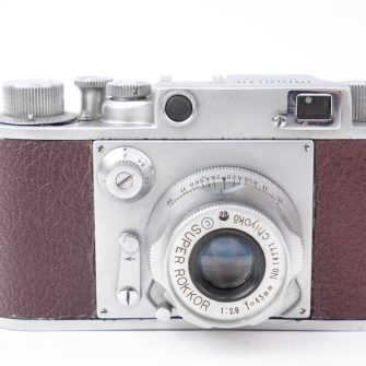 MINOLTA 35 premier modèle Type E bordeaux