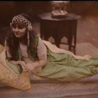 Autochrome orientaliste 10 X 15 cm