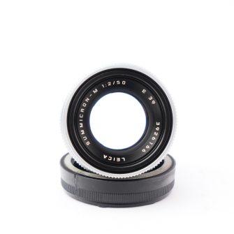 LEICA LEITZ 50MM SUMMICRON-M F2  SILVER CHROME LENS E39