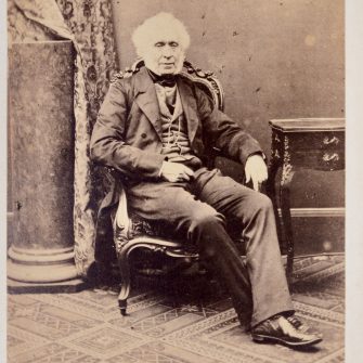 Portrait de David Brewster par Antoine Claudet. CDV
