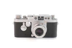 Appareil photo Leica IIIG avec Elmar 50mm Red Scale #858028