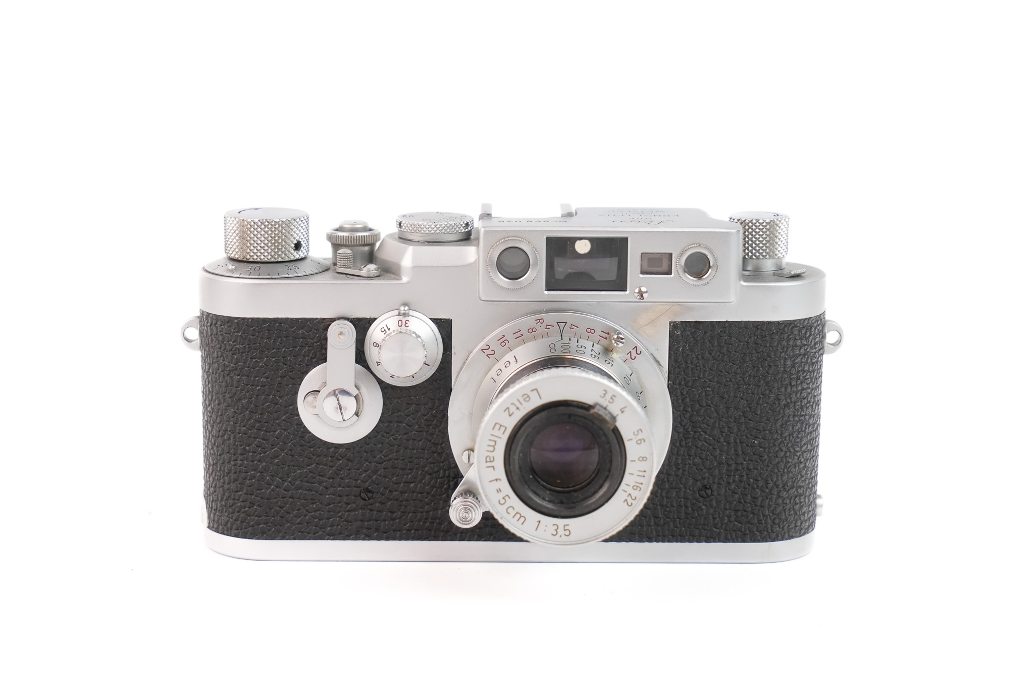 Appareil photo Leica IIIG avec Elmar 50mm Red Scale #858028