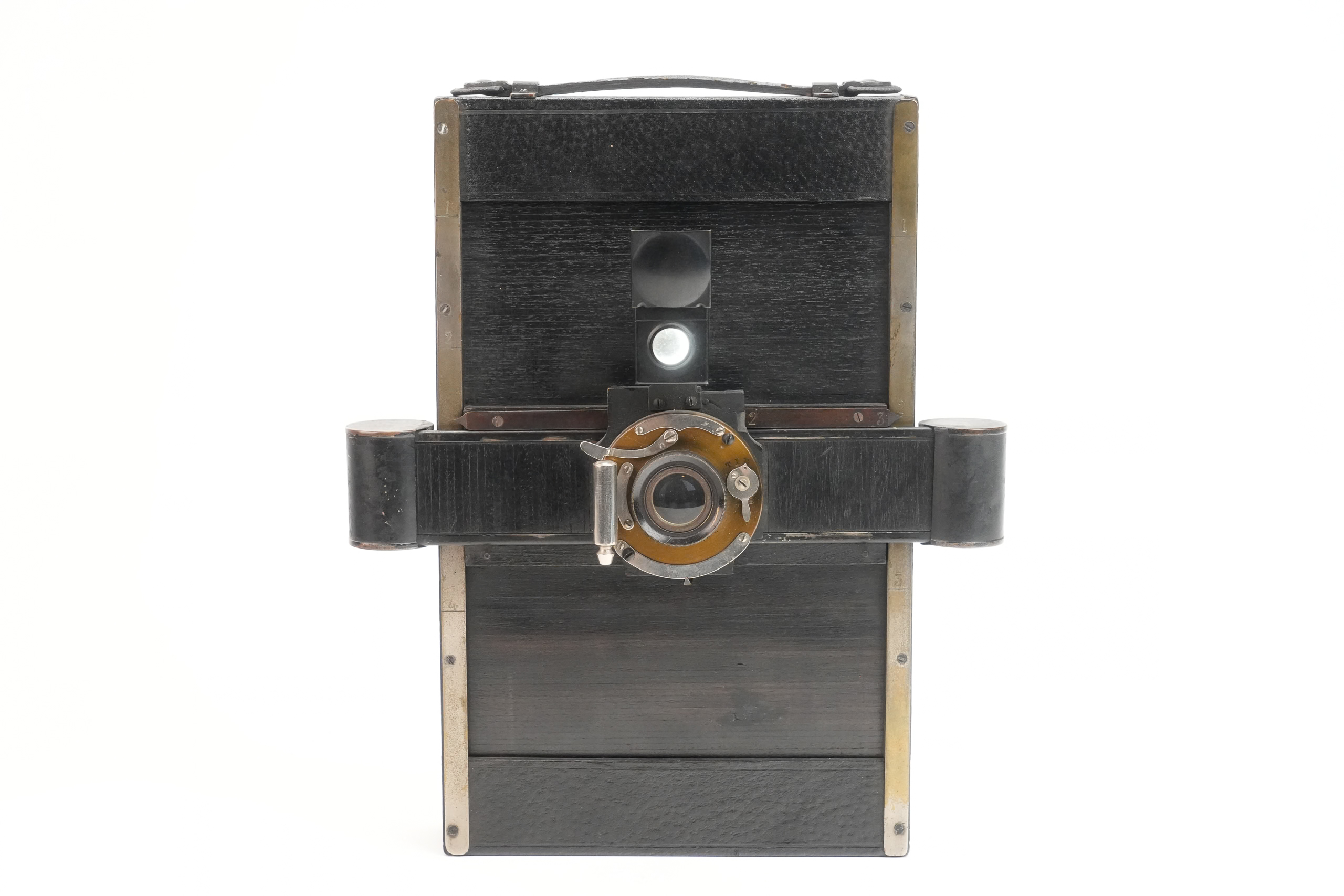 appareil photo gerschel mosaic multiplicateur, vue de trois quarts avant